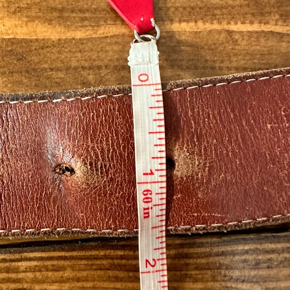 CARHARTT WOMENS GENUINE LEATHER WESTERN BELT SZ 2XL SPELLOUT BROWN STYLE #2218 - Picture 8 of 8